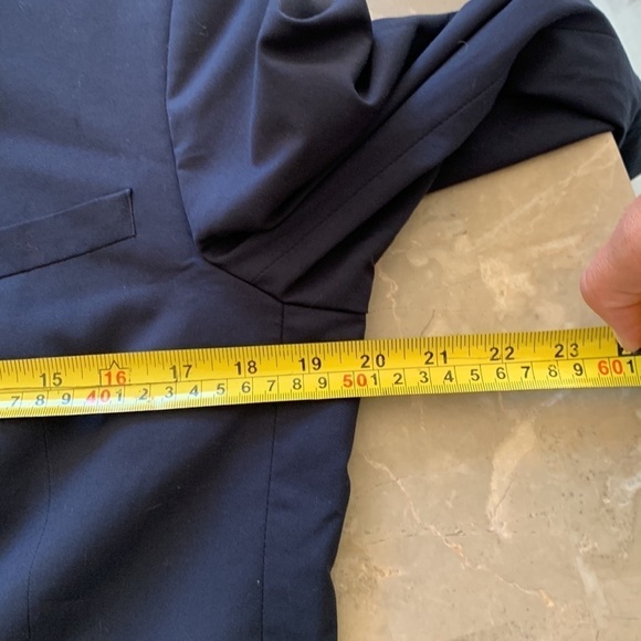 Zara Man navy blue blazer size USA 38 two buttons classic elegant casual - Picture 13 of 16
